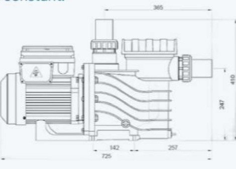 2023 EAKP100 1HP সুইমিং পুল পাম্প সুইমিং পুল জন্য