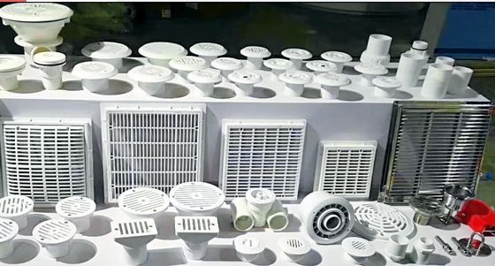 SS304 490x490 মিমি উপরে গ্রাউন্ড পুল মেঝে ড্রেন