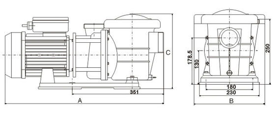 2HP সুইমিং পুল ফোয়ারা পাম্প